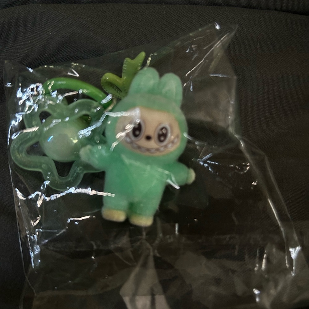 Green Character Keychain Labubu